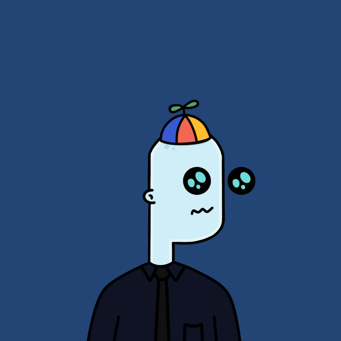 Kai, a small doodlepunk-style robot in a propeller hat